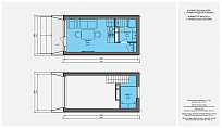 Модульные гостиницы и общежитие MERE-45 интерьер